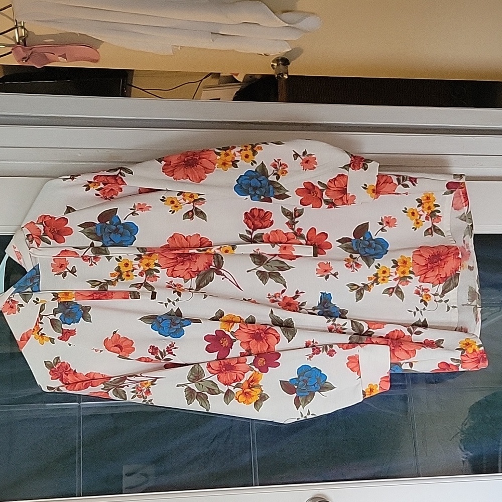 Colorful Floral Long Hoodie